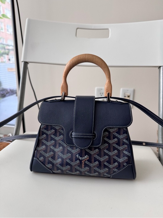 Goyard Handbags - Goyard Saigon Souple Mini Bag in Navy Blue